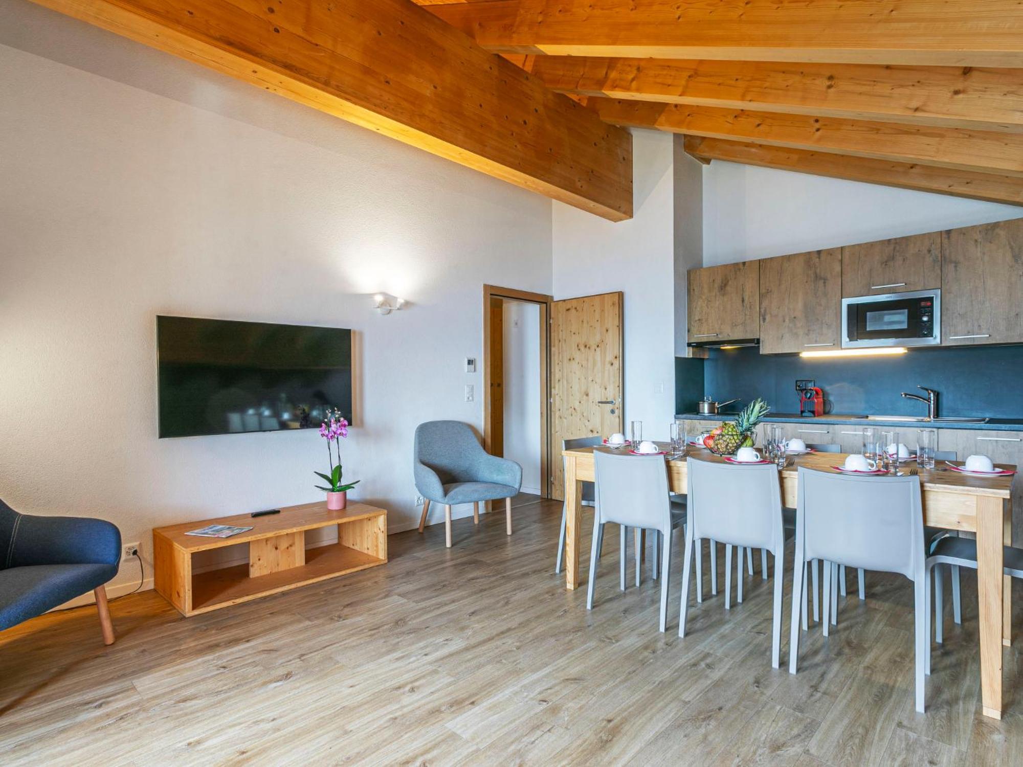 Apartment T-Resort La Tzoumaz 4P8 Vue Vallee By Interhome Buitenkant foto